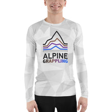 Load image into Gallery viewer, Alpine Grappling Icy White Unisex Rash Guard