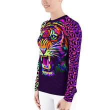 Load image into Gallery viewer, Rainbow Tiger Women's Rash Guard