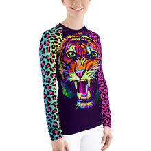 Load image into Gallery viewer, Rainbow Tiger Women's Rash Guard