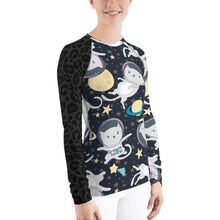Load image into Gallery viewer, Claudia do Val's Space Cats Rash Guard