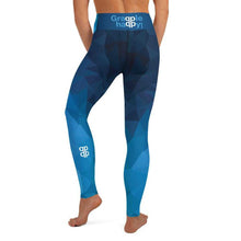 Load image into Gallery viewer, Blue Geometric Jiu-Jitsu / Yoga Leggings | Grapplehappy.com