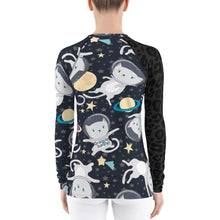 Load image into Gallery viewer, Claudia do Val's Space Cats Rash Guard