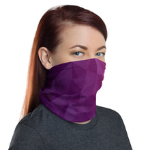 Load image into Gallery viewer, Purple neck gaiter and face mask