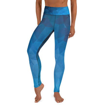 Load image into Gallery viewer, Blue Geometric Jiu-Jitsu / Yoga Leggings | Grapplehappy.com