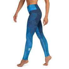 Load image into Gallery viewer, Blue Geometric Jiu-Jitsu / Yoga Leggings | Grapplehappy.com