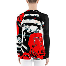 Load image into Gallery viewer, Red Rose Women's Rash Guard | Grapplehappy.com