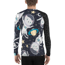 Load image into Gallery viewer, Claudia do Val's Space Cats Men's Rash Guard | Grapplehappy.com