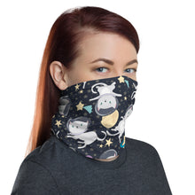 Load image into Gallery viewer, Space Cats neck gaiter and face mask