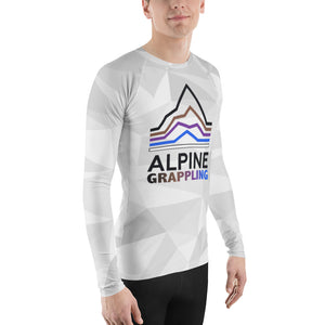 Alpine Grappling Icy White Unisex Rash Guard