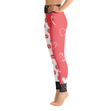 Load image into Gallery viewer, Hugs and Kisses Pink Leggings