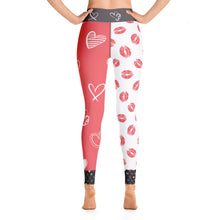 Load image into Gallery viewer, Hugs and Kisses Pink Leggings