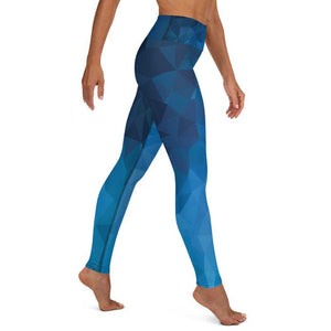 Blue Geometric Jiu-Jitsu / Yoga Leggings | Grapplehappy.com