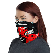 Load image into Gallery viewer, Red Rose neck gaiter and face mask