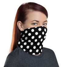 Load image into Gallery viewer, Polka dot neck gaiter and face mask