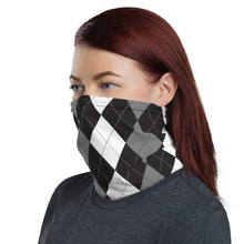 Load image into Gallery viewer, Argyle neck gaiter and face mask