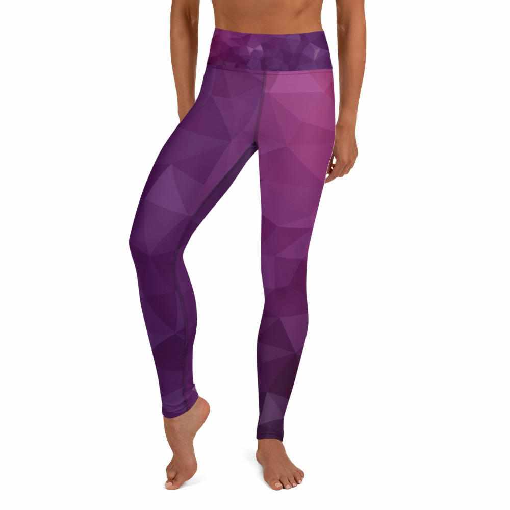 Purple Geometric Jiu-Jitsu / Yoga Leggings | Grapplehappy.com