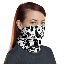 Load image into Gallery viewer, Panda neck gaiter and face mask