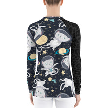 Load image into Gallery viewer, Claudia do Val&#39;s Space Cats Rash Guard