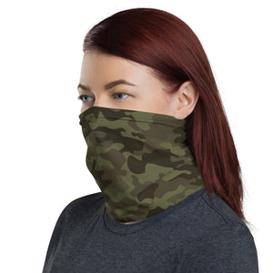 Camo neck gaiter and face mask