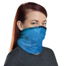 Load image into Gallery viewer, Blue neck gaiter and face mask