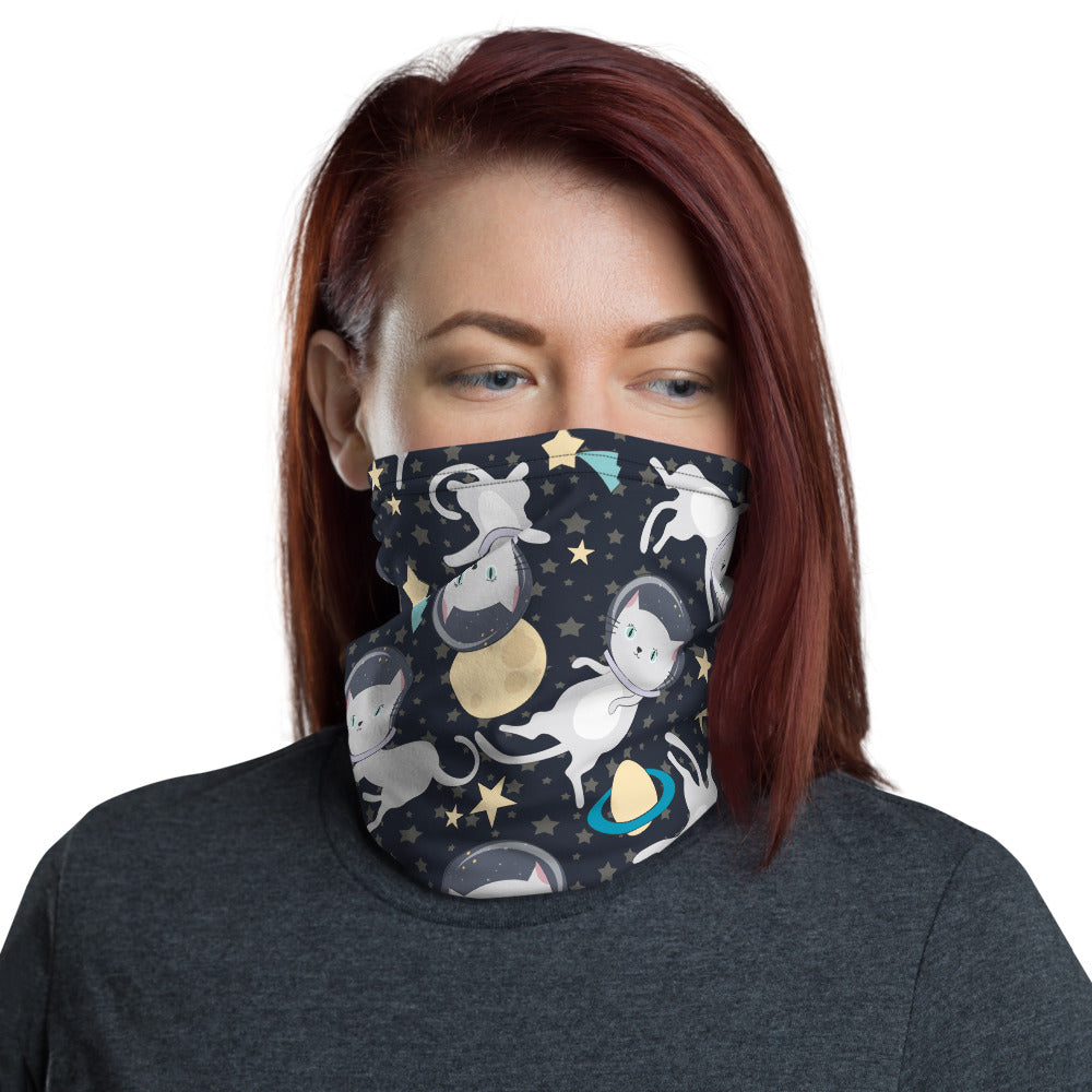 Space Cats neck gaiter and face mask