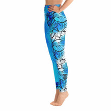 Load image into Gallery viewer, Blue Butterfly Leggings