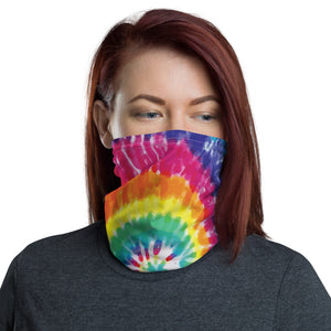 Tie-dye neck gaiter and face mask
