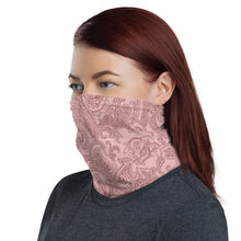 Load image into Gallery viewer, Blush paisley neck gaiter and face mask