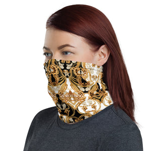 Baroque neck gaiter and face mask